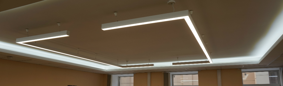 дизайн офисного освещения