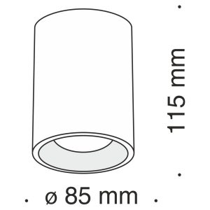 Потолочный светильник Technical C012CL-01B