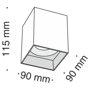 Потолочный светильник Technical C015CL-01B