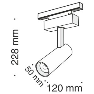 Трековый светильник Technical TR019-2-10W4K-B