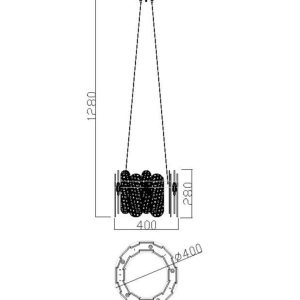 Подвесной светильник Freya FR5141PL-05BS