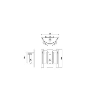 Настенный светильник (бра) Freya FR5198WL-01BS